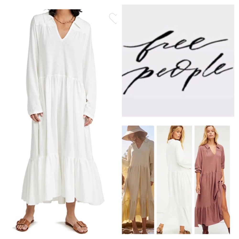 Free People FP Beach Moonlight Midi Dress.  NWT.